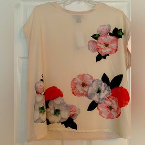 Joan Vass Silky Top Size XL